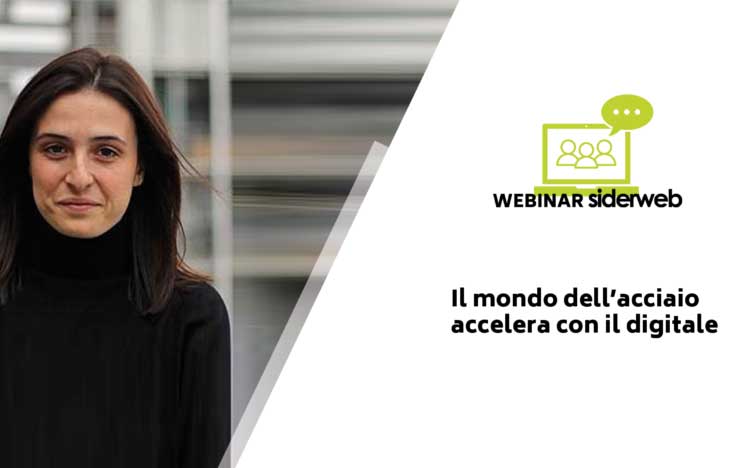 Vittoria Gozzi at siderweb’s webinar on steel and digitization