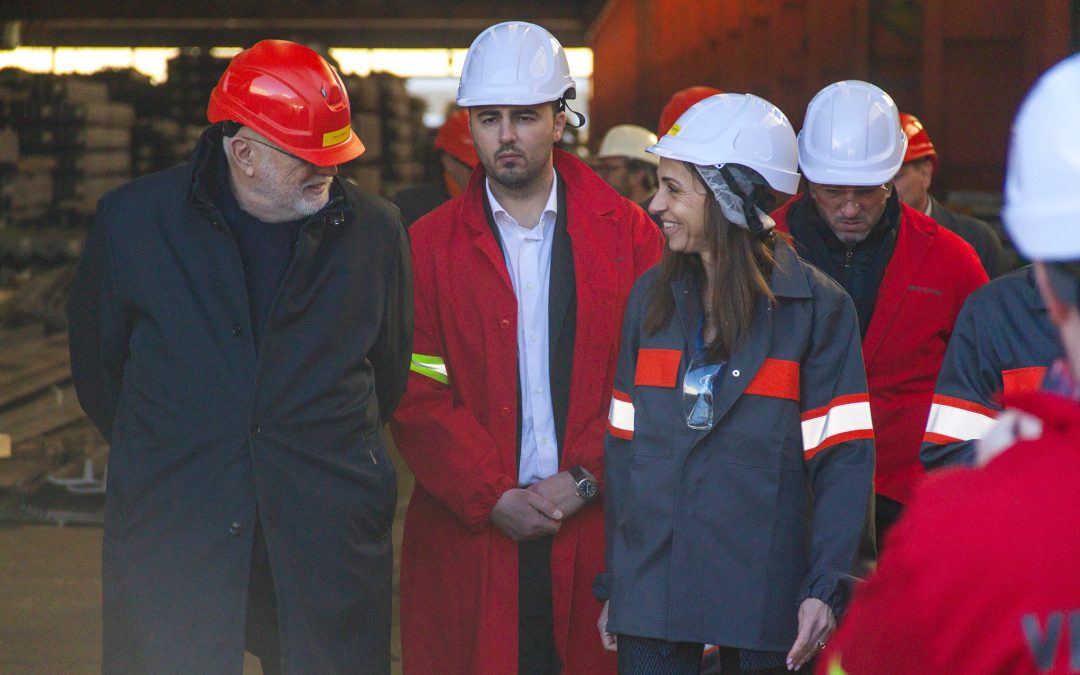 Vice President of the Piedmont Region visits the Pallanzeno rolling mill